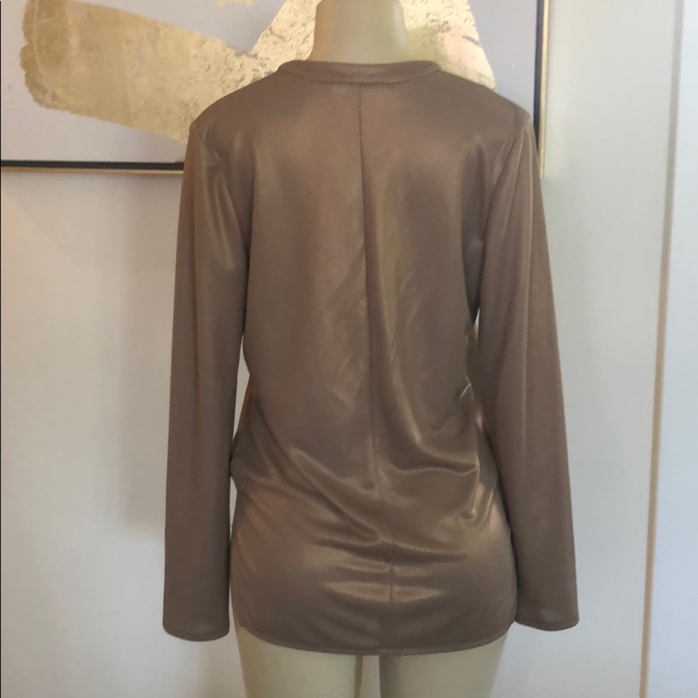 NWT DEREK LAM Gold Top - Picture 2 of 6